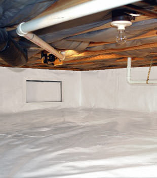 A complete crawl space repair system in Richmond