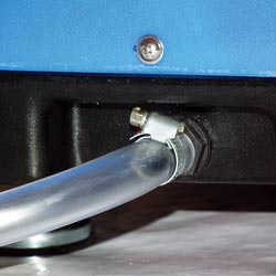 A self-draining crawl space dehumidifier connected to a sump pump system in London