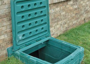 lockable crawl space access door installed in Johnson City