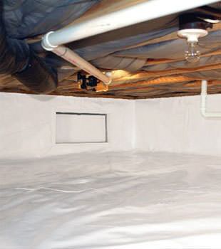 A complete crawl space vapor barrier in Oak Ridge installed by our contractors