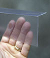 Closeup of a clear plastic covering on a Cookeville crawl space block wall