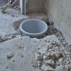 Placing a sump pit in a Oak Ridge home
