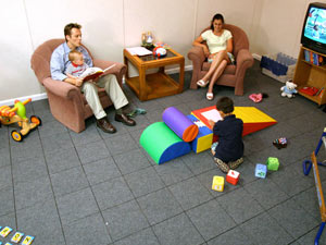Waterproof basement flooring installed in a family room in Crossville, Tennessee and Kentucky
