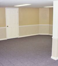 Plastic 20-mil vapor barrier for dirt basements, Greeneville, Tennessee and Kentucky installation