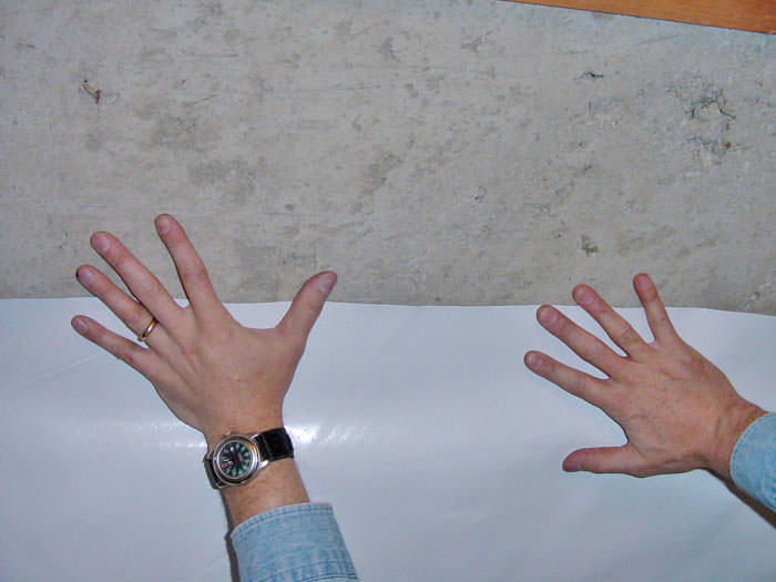 Before The Walls The First Step Is Ceiling Painting Plastic Wall