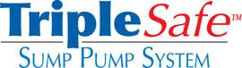 Sump pump system logo for our TripleSafe™, available in areas like Loudon